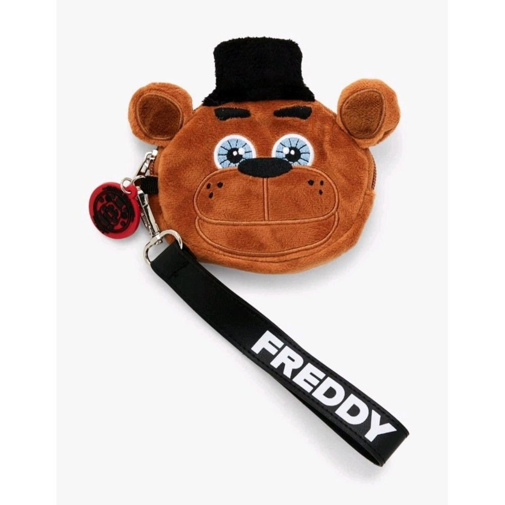 Five Nights At Freddy's FAZBEAR Plush Coin Pouch Purse Wristlet NEW